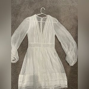 Pink lily, deep V dress